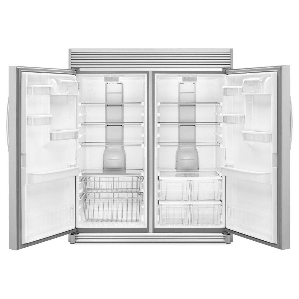 Whirlpool 18 cu. ft. SideKicks® All-Freezer with Fast Freeze - Monochromatic Stainless Steel (WSZ57L18DM)