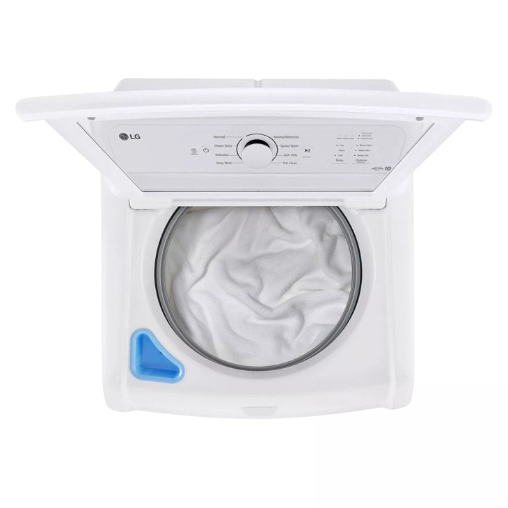 LG 4.3 cu. ft. Ultra Large Capacity Top Load Washer with TurboDrum™ Technology - White (WT6100CW)
