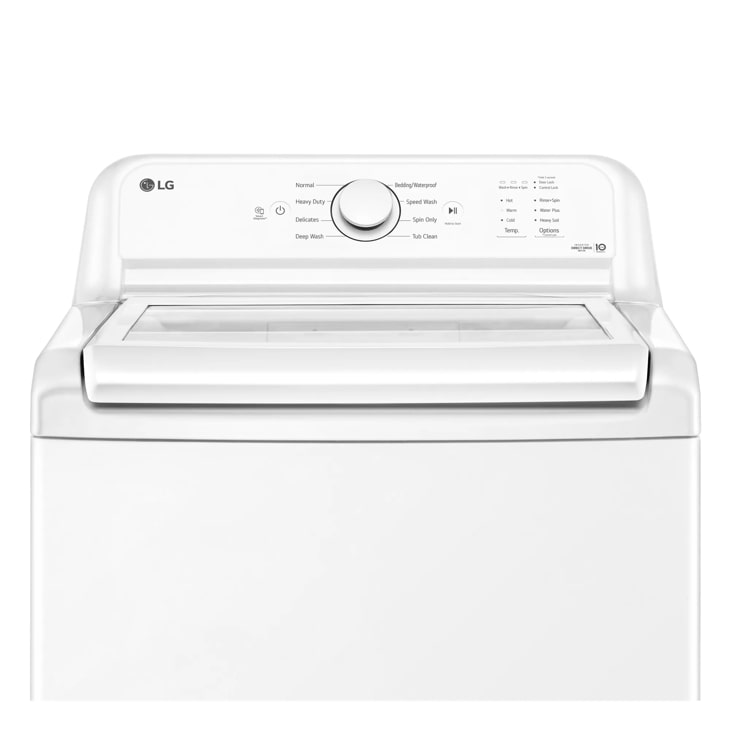 LG 4.3 Cu. Ft. Ultra Large Capacity Top Load Washer With Impeller & Turbodrum™ Technology - White (WT6100CW)