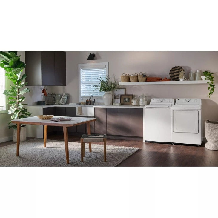 LG 4.3 cu. ft. Ultra Large Capacity Top Load Washer with TurboDrum™ Technology - White (WT6100CW)