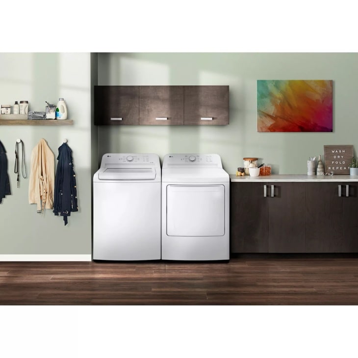 LG 4.3 cu. ft. Ultra Large Capacity Top Load Washer with TurboDrum™ Technology - White (WT6100CW)