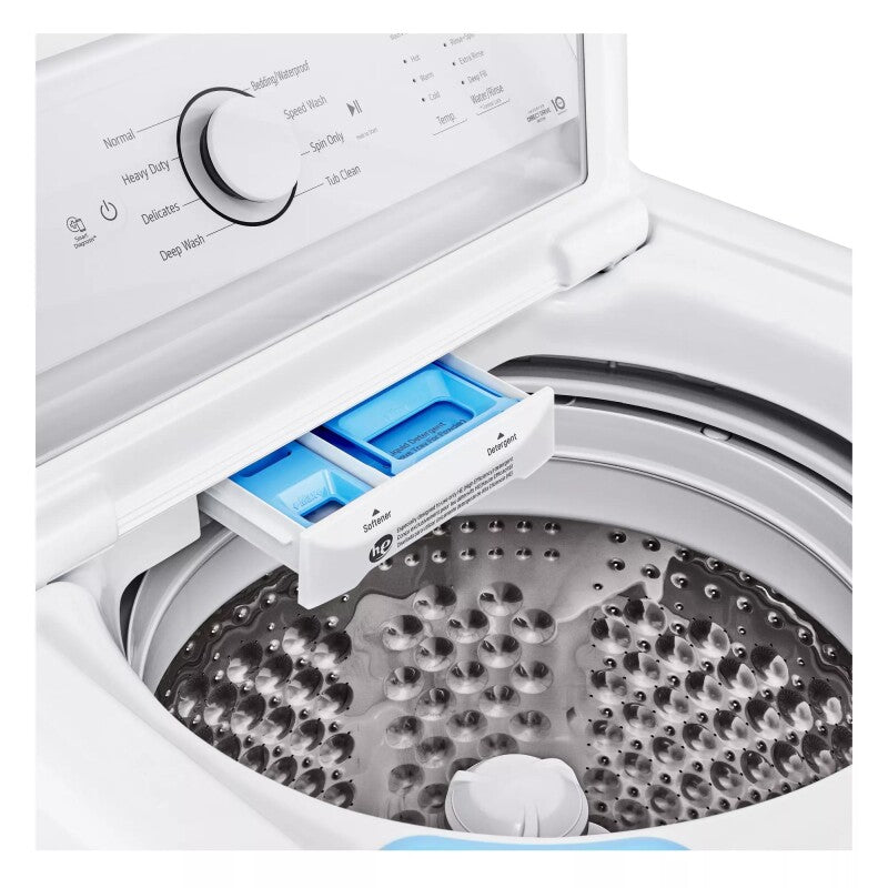 LG 4.1 Cu. Ft. Top Load Washer With 4-way Agitator® And Turbodrum™ Technology - White (WT6105CW)