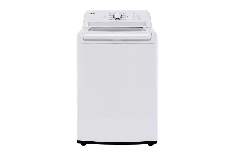 LG 4.1 cu. ft. Capacity Top Load Washer with Agitator and SlamProof Glass Lid - White (WT6105CW)