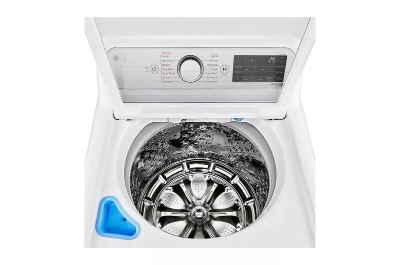 LG 5.5 cu.ft. Mega Capacity Smart wi-fi Enabled Top Load Washer with TurboWash3D™ Technology and Allergiene™ Cycle - White (WT7900HWA)
