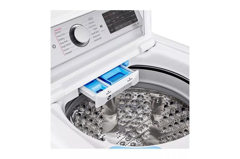 LG 5.5 cu.ft. Mega Capacity Smart wi-fi Enabled Top Load Washer with TurboWash3D™ Technology and Allergiene™ Cycle - White (WT7900HWA)