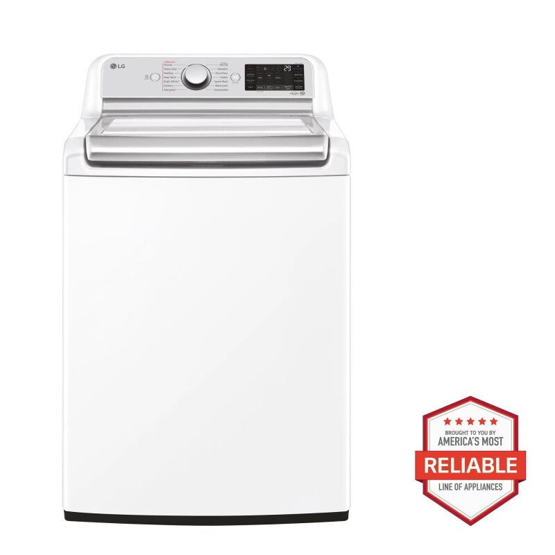 LG 5.5 cu.ft. Mega Capacity Smart wi-fi Enabled Top Load Washer with TurboWash3D™ Technology and Allergiene™ Cycle - White (WT7900HWA)