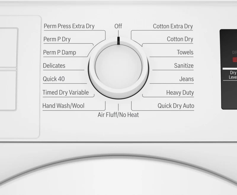 Bosch 300 Series Compact Condensation Dryer - White (WTG86403UC)