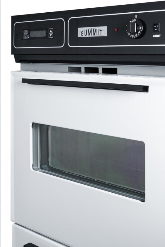 Summit 24" Wide Gas Wall Oven - White (WTM7212KW)