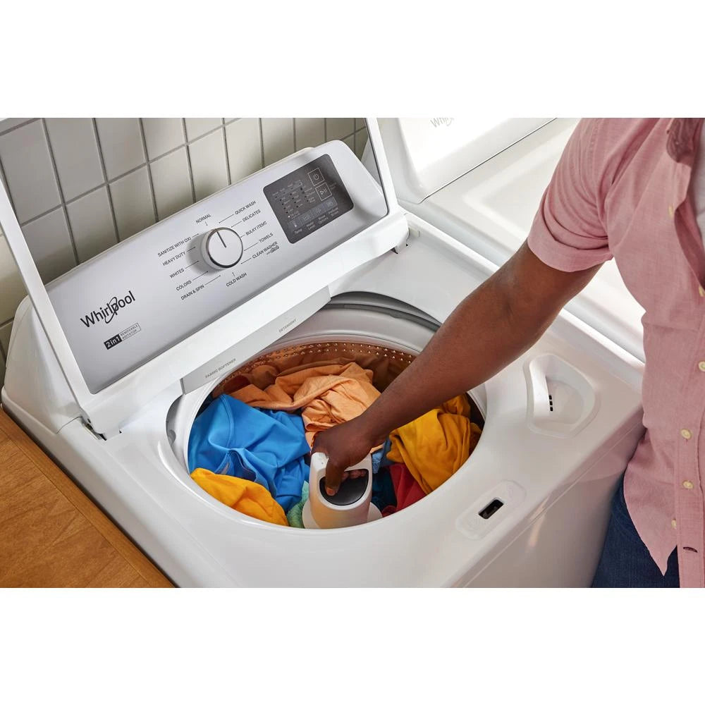 WHIRLPOOL 4.2 - 4.3 Cu. Ft. Whirlpool® Top Load Washer with 2-in-1 Removable Agitator - White (WTW4107SW)
