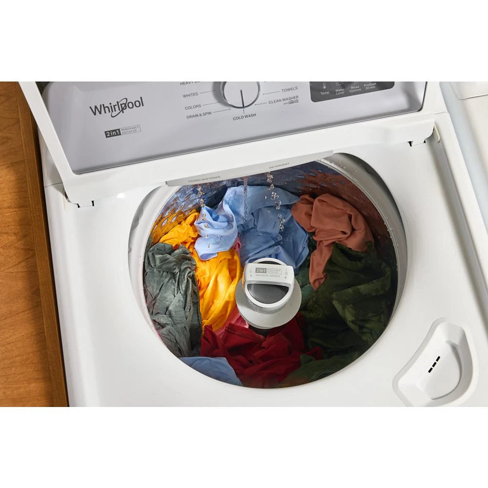 WHIRLPOOL 4.2 - 4.3 Cu. Ft. Whirlpool® Top Load Washer with 2-in-1 Removable Agitator - White (WTW4107SW)