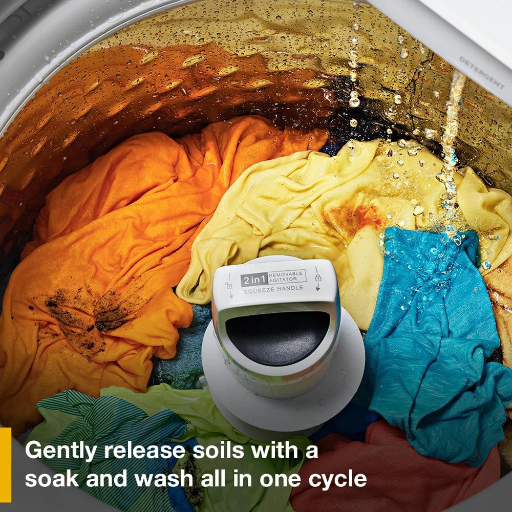 WHIRLPOOL 4.2 - 4.3 Cu. Ft. Whirlpool® Top Load Washer with 2-in-1 Removable Agitator - White (WTW4107SW)
