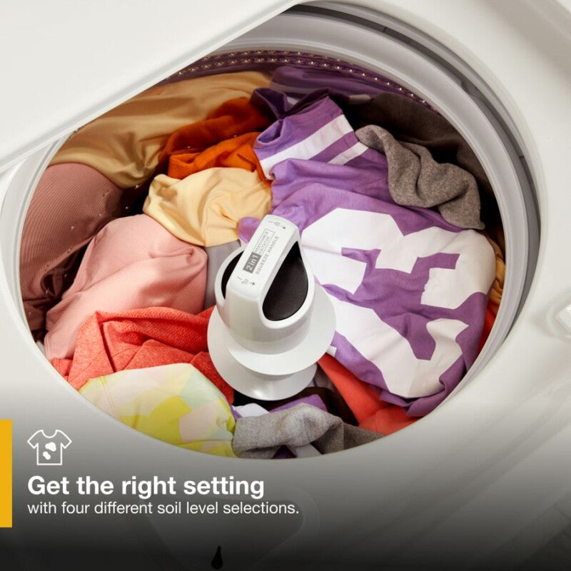 Whirlpool 3.8?3.9 Cu. Ft. Whirlpool® Top Load Washer with Removable Agitator - White (WTW4957PW)