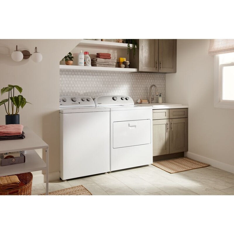 Whirlpool 3.8?3.9 Cu. Ft. Whirlpool® Top Load Washer with Removable Agitator - White (WTW4957PW)