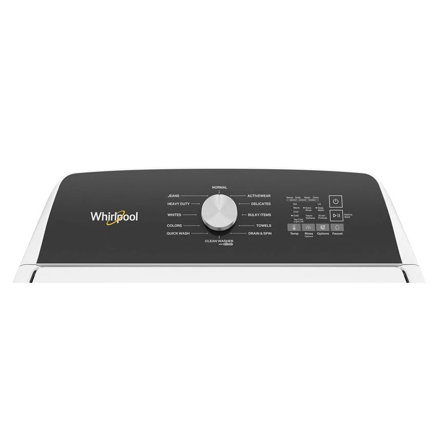 Whirlpool 4.5 Cu. Ft. Top Load Agitator Washer with Built-In Faucet - White (WTW5015LW)