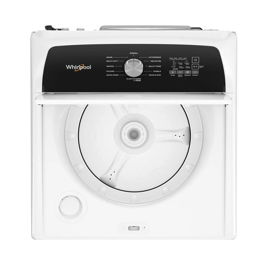 WHIRLPOOL 4.5 Cu. Ft. Top Load Agitator Washer with Built-In Faucet - White (WTW5015LW)