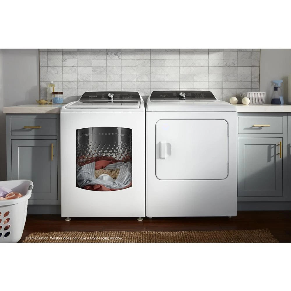 WHIRLPOOL 4.7-4.8 Cu. Ft. Top Load Washer with 2 in 1 Removable Agitator - White (WTW5057LW)