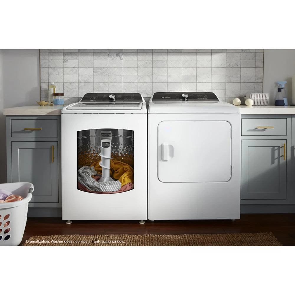 Whirlpool 4.7-4.8 Cu. Ft. Top Load Washer with 2 in 1 Removable Agitator - White (WTW5057LW)