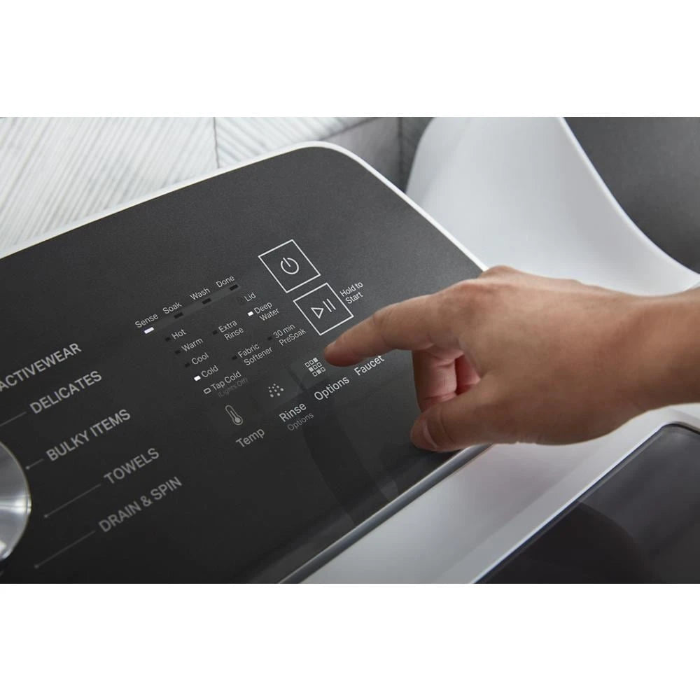WHIRLPOOL 4.7-4.8 Cu. Ft. Top Load Washer with 2 in 1 Removable Agitator - White (WTW5057LW)