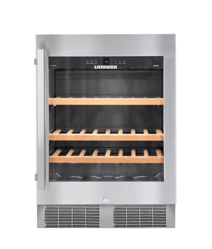 LIEBHERR Under-worktop wine storage fridge - Stainless Steel (WU4500)