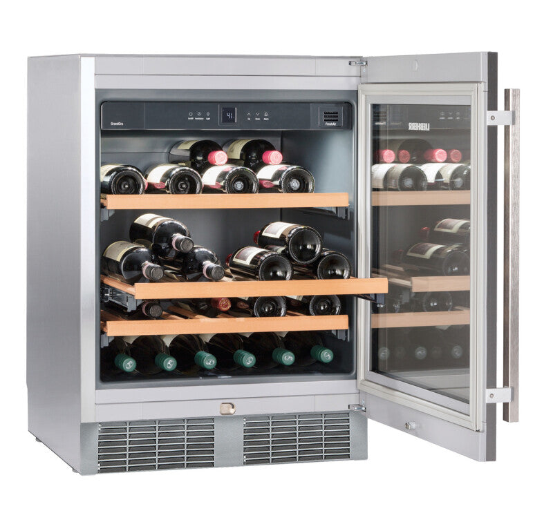 LIEBHERR Under-worktop wine storage fridge - Stainless Steel (WU4500)