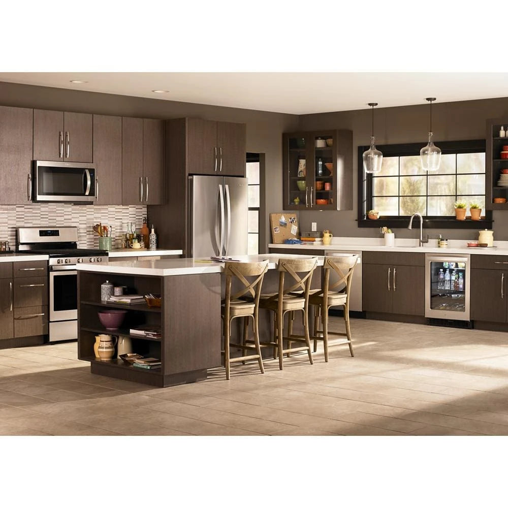 WHIRLPOOL 24-inch Wide Undercounter Beverage Center - 5.2 cu. ft. - Fingerprint Resistant Stainless Steel (WUB50X24HZ)