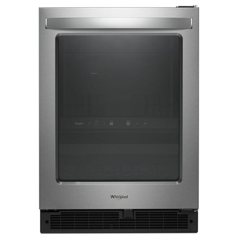 Whirlpool 24-inch Wide Undercounter Beverage Center - 5.2 cu. ft. - Fingerprint Resistant Stainless Steel (WUB50X24HZ)