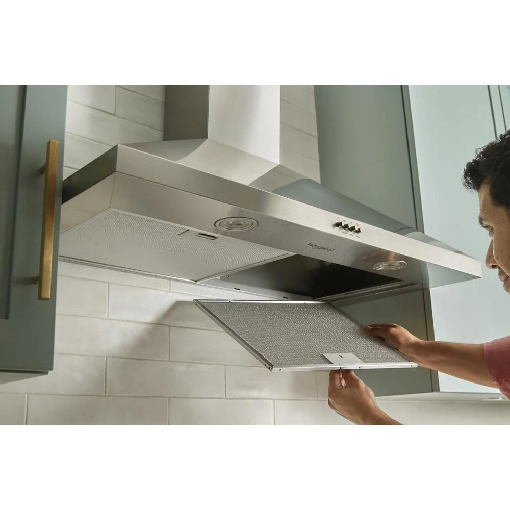 WHIRLPOOL 30" Chimney Wall Mount Range Hood - Stainless Steel (WVW53UC0LS)