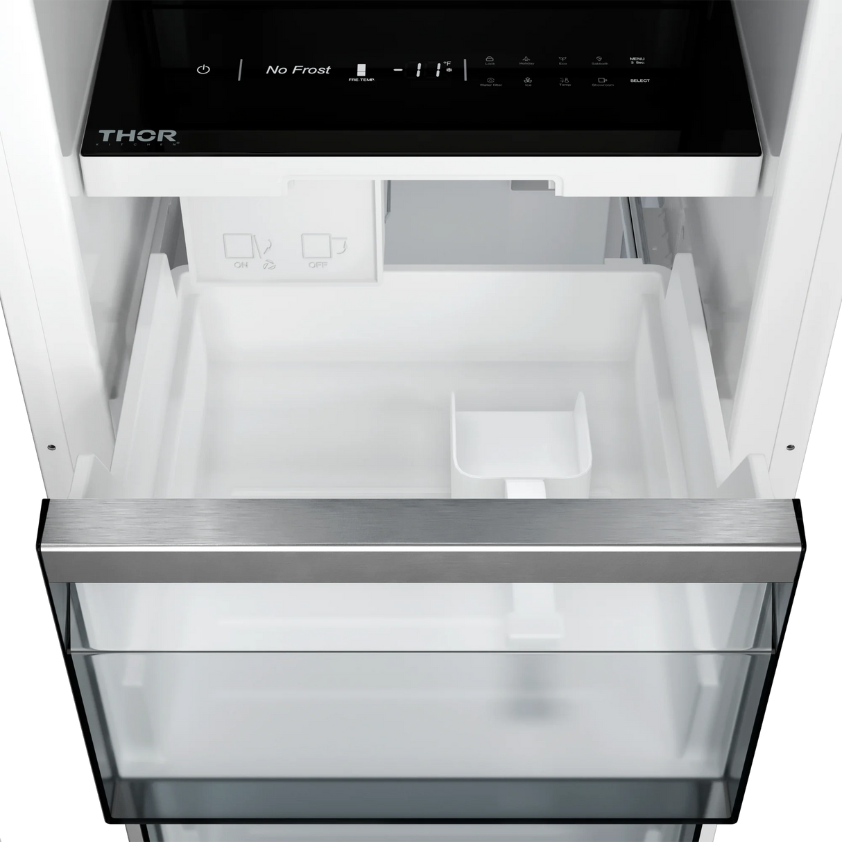THOR KITCHEN 18 Inch Built-in Freezer Column, Stainless Steel Panel Ready - Stainless Steel (XRF18CFZSS)