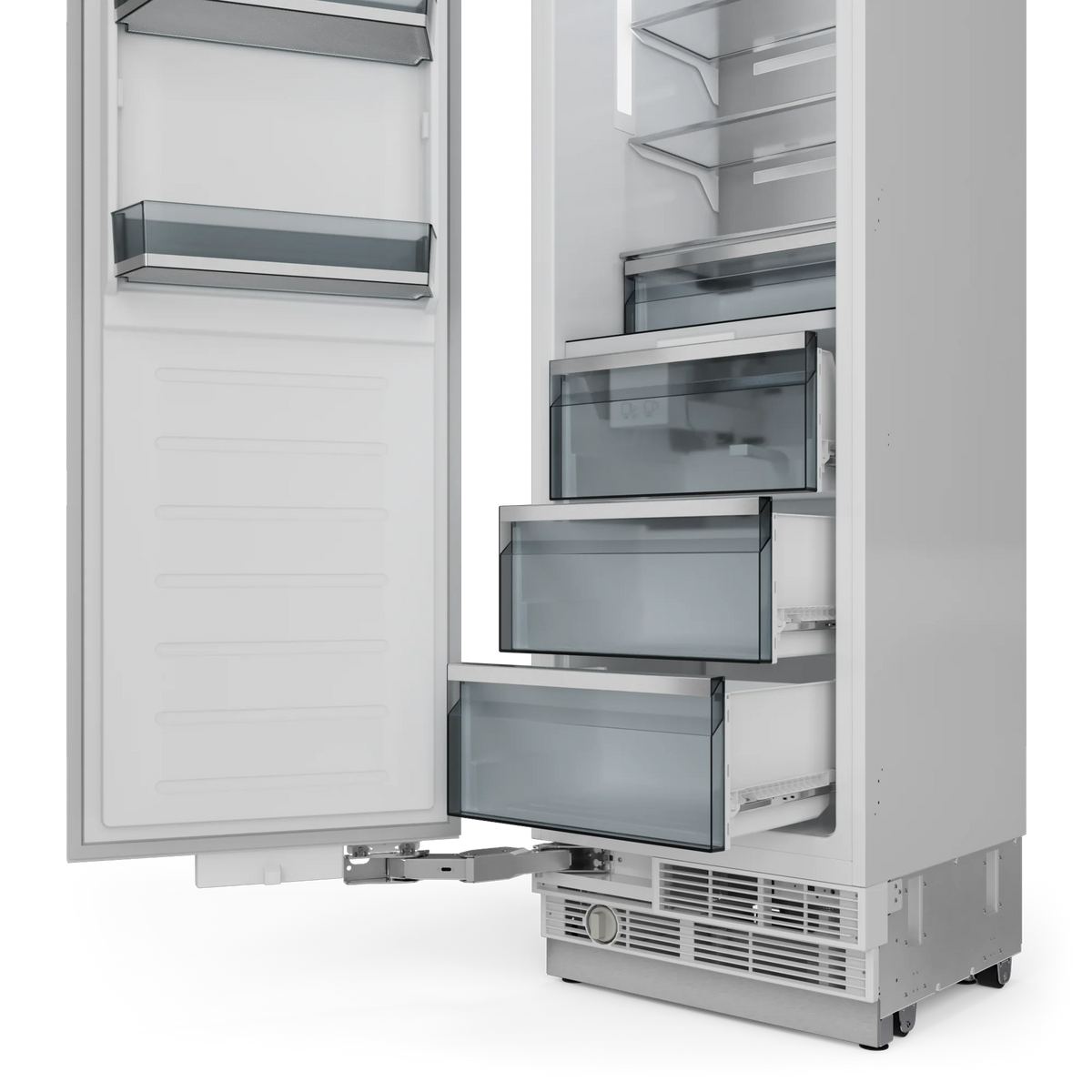 THOR KITCHEN 24-inch Built-in Freezer Column, Stainless Steel Panel Ready - Stainless Steel (XRF24CFZSS)