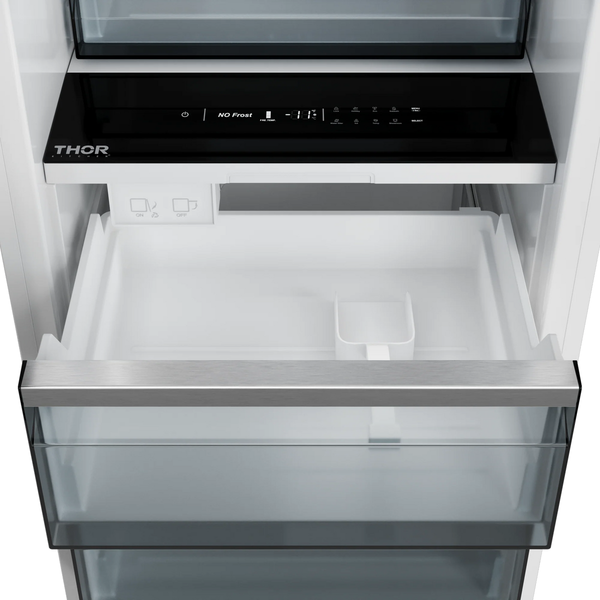 THOR KITCHEN 24-inch Built-in Freezer Column, Stainless Steel Panel Ready - Stainless Steel (XRF24CFZSS)