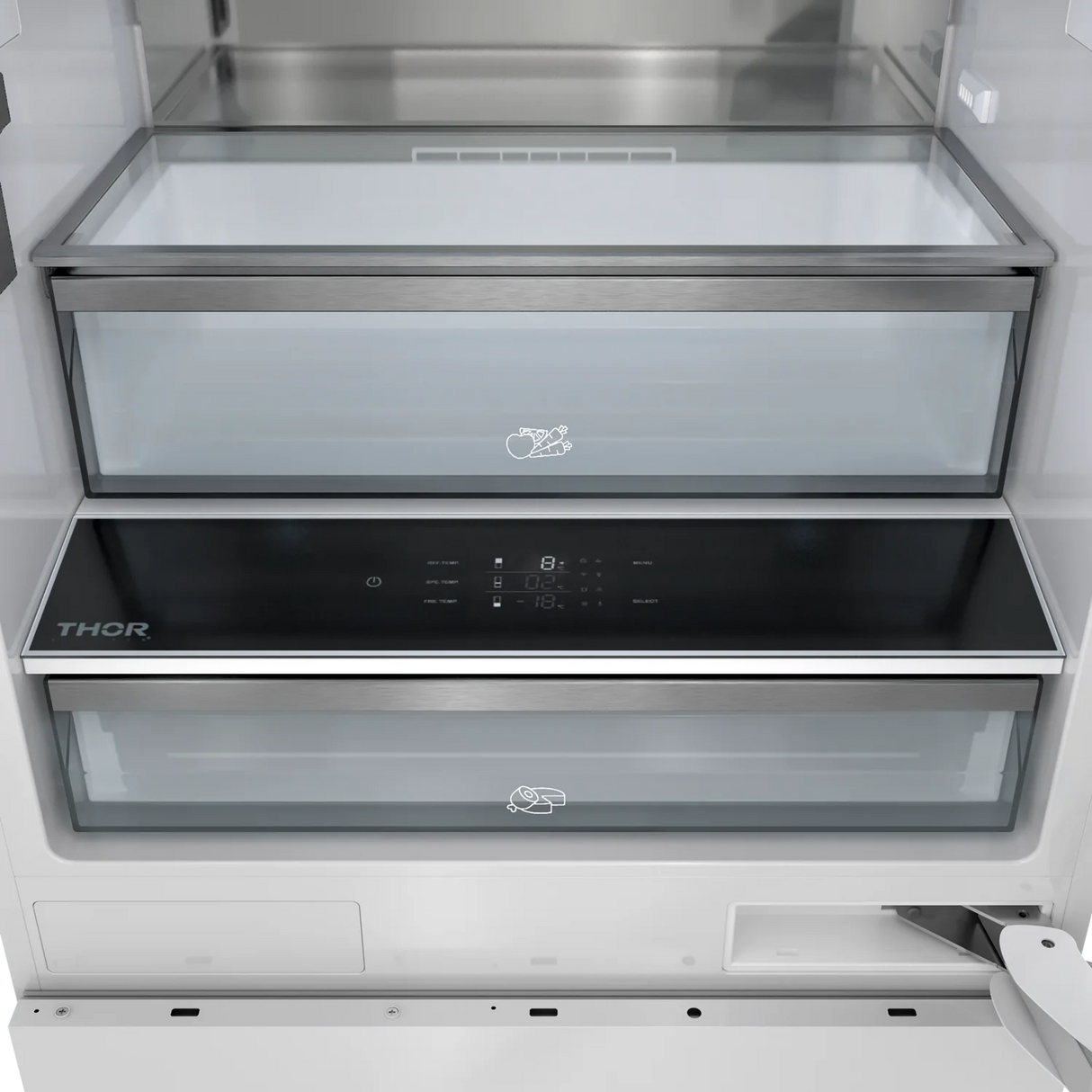 THOR KITCHEN 30-inch Built-in Stainless-steel Panel-ready Bottom Mount Refrigerator - Stainless Steel (XRF3016BBPSS)