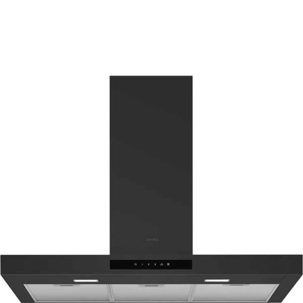 SMEG 36" Flat T-Shape Hood Brushed - Matte Black (KBTU36AN)