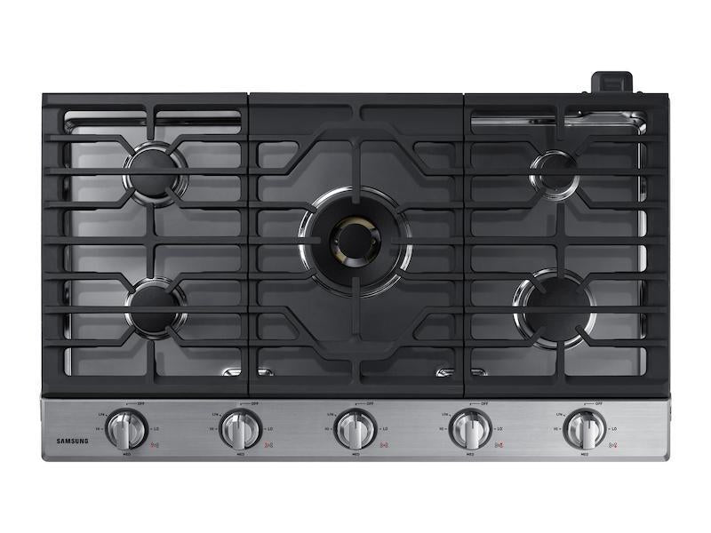 SAMSUNG 36" Smart Gas Cooktop with 22K BTU Dual Power Burner in Stainless Steel -  (NA36N7755TS)