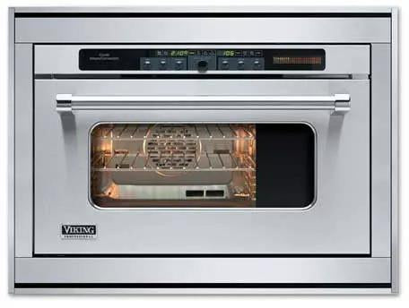VIKING VIKING LQS OVEN COMBI STEAM/CONVECT 24" SGL - (VCSO244SS)