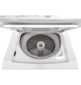 GE APPLIANCES GE Unitized Spacemaker(R) 2.3 cu. ft. Capacity Washer with Stainless Steel Basket and 4.4 cu. ft. Capacity Electric Dryer -  (GUD24ESSMWW)