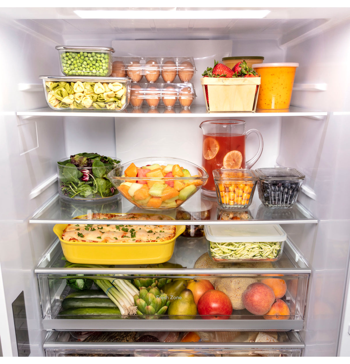 GE APPLIANCES GE(R) ENERGY STAR(R) 17.7 Cu. Ft. Counter-Depth Bottom-Freezer Refrigerator -  (GBE17HYRFS)