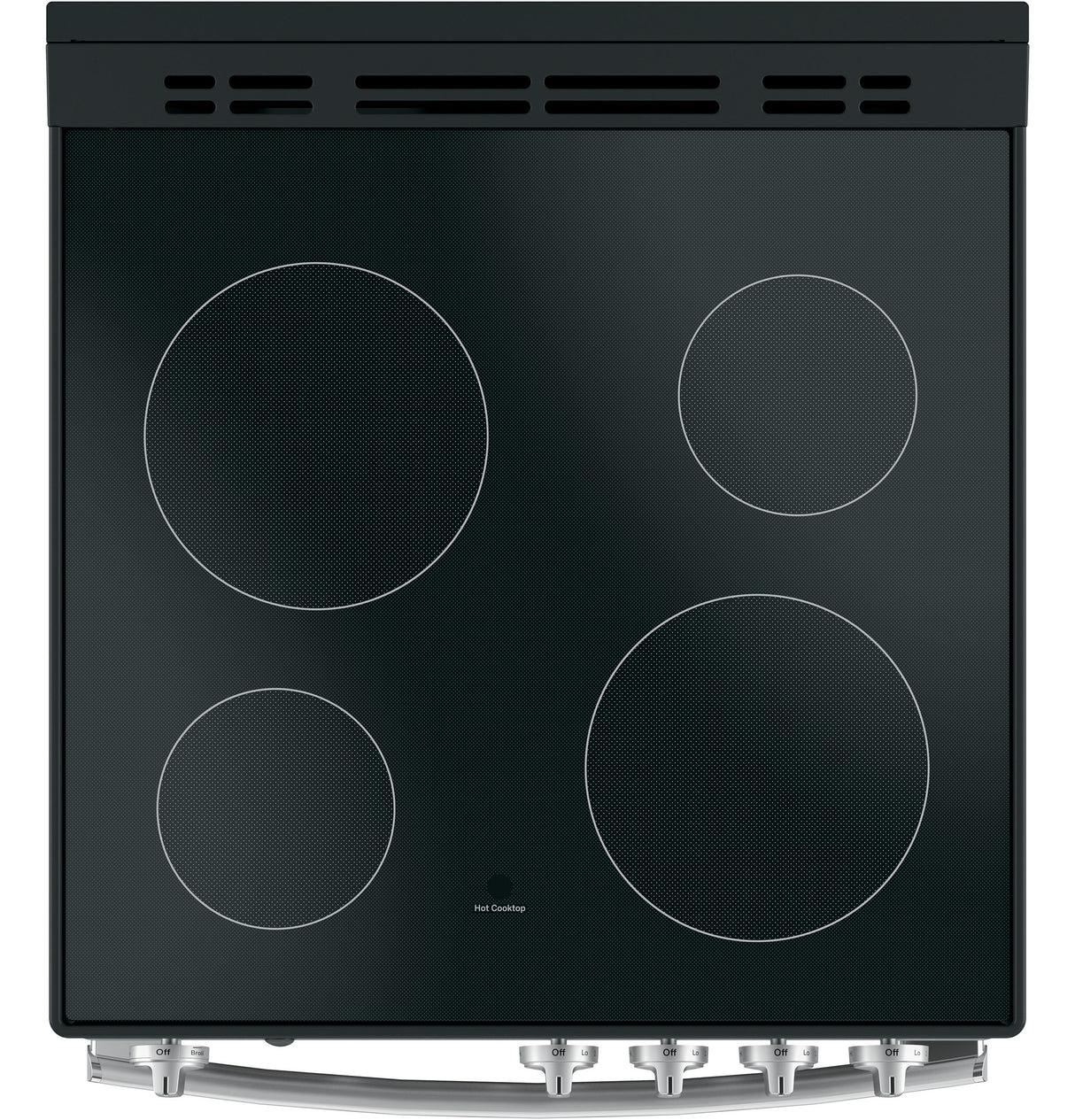 GE APPLIANCES GE(R) 24" Free-Standing/Slide-in Front Control Range with Steam Clean and Large Window -  (JAS640RMSS)