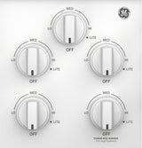 GE APPLIANCES GE(R) 36" Built-In Gas Cooktop with Dishwasher-Safe Grates -  (JGP3036DLWW)