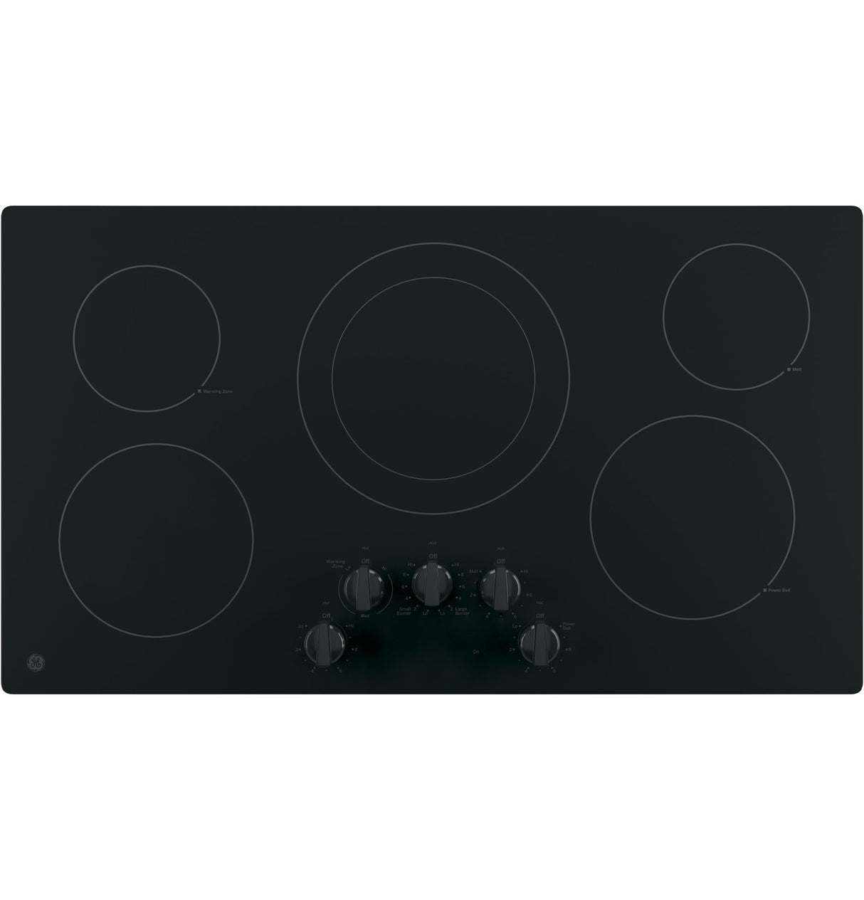 GE APPLIANCES GE(R) 36" Built-In Knob Control Electric Cooktop -  (JP3036DLBB)