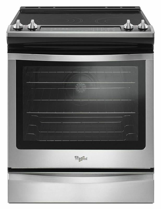 WHIRLPOOL DISPLAY 6.4 Cu. Ft. Slide-In Electric Range with True Convection - Stainless Steel -  (WEE745H0FS)