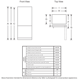 GE APPLIANCES GE(R) ENERGY STAR(R) 21.0 Cu. Ft. Bottom-Freezer Refrigerator -  (GDE21EYKFS)