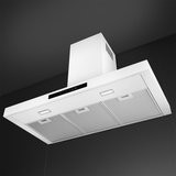 SMEG  36" Flat T-Shape Hood Brushed - Matte White (KBTU36MW)