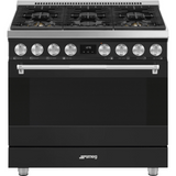 SMEG  Range with Gas Hob 36" Aesthetic - Anthracite (SPR36UGGAN)