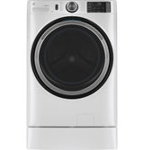 GE APPLIANCES GE(R) ENERGY STAR 4.8 cu. ft. Capacity Smart Front Load (R) Washer with UltraFresh Vent System with OdorBlock(TM) and Sanitize w/Oxi -  (GFW550SSNWW)