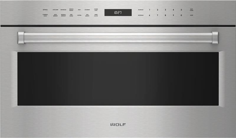 Wolf 30" E Series Professional Drop-Down Door Microwave Oven - Legacy - Stainless Steel (MDD30PESPH)