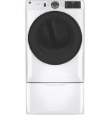 GE APPLIANCES GE(R) ENERGY STAR(R) 7.8 cu. ft. Capacity Smart Front Load Electric Dryer with Sanitize Cycle -  (GFD55ESSNWW)
