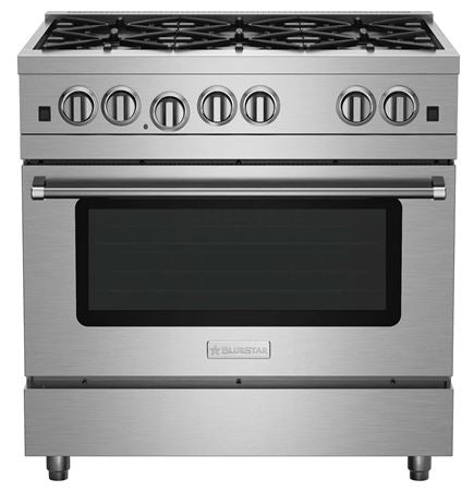 BlueStar 36" Culinary Series (RCS) Open Burner Range - (6) Burners - Standard RAL (RCS36SBV2LCPLT)