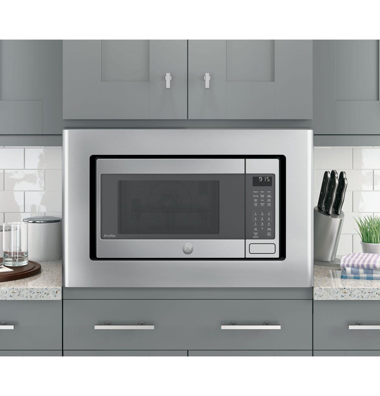 GE APPLIANCES Microwave Optional 27" Built-In Trim Kit -  (JX9152SJSS)