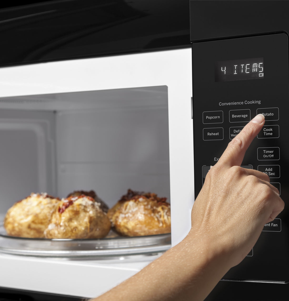 GE APPLIANCES GE(R) 1.6 Cu. Ft. Over-the-Range Microwave Oven -  (JVM3160DFBB)