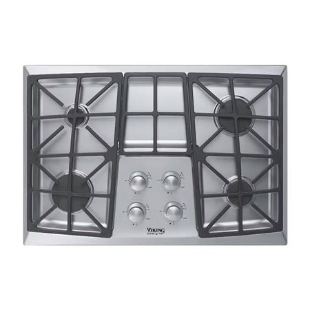 VIKING Stainless Steel 30" Gas Cooktop - DGVU (30" wide, four burners) -  (DGVU2004BSS)